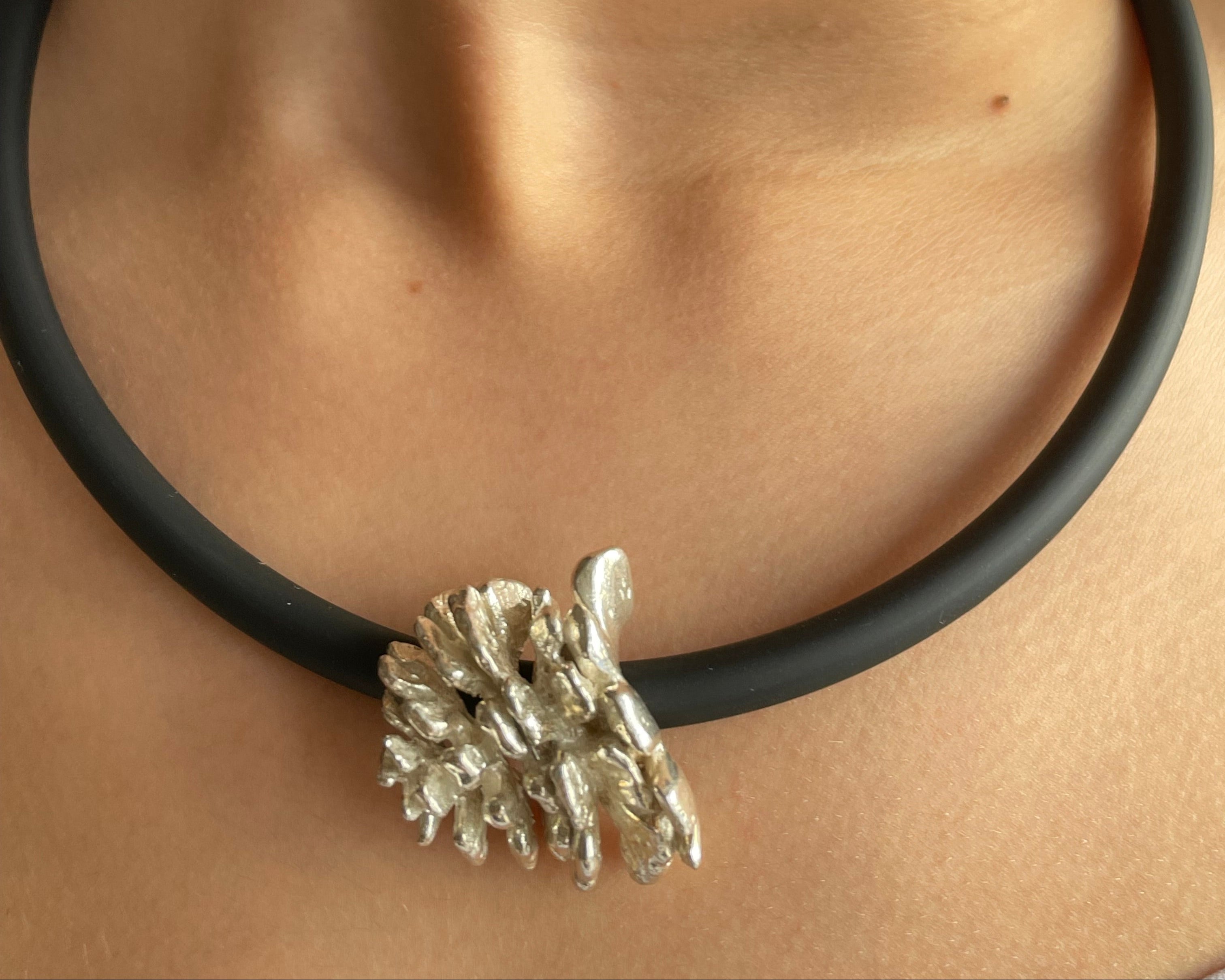 Pinecone Necklace-Handmade 925 Sterling Silver