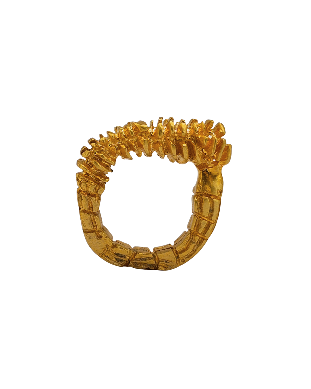 Deniz Minareli Yüzük -Pirinç Üzeri Altın Kaplama