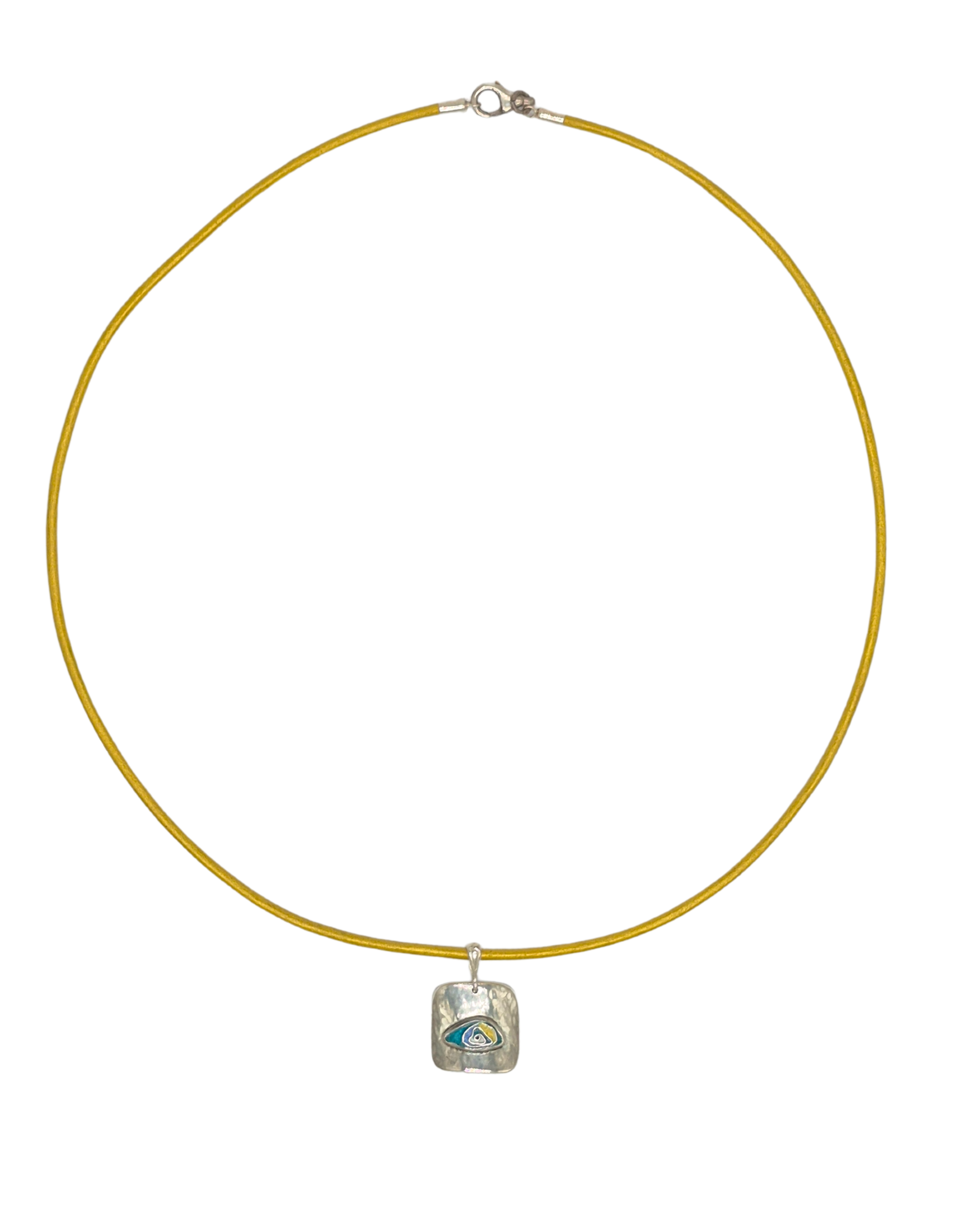 Uğurlu Kolye-Sıcak Mineli Gümüş